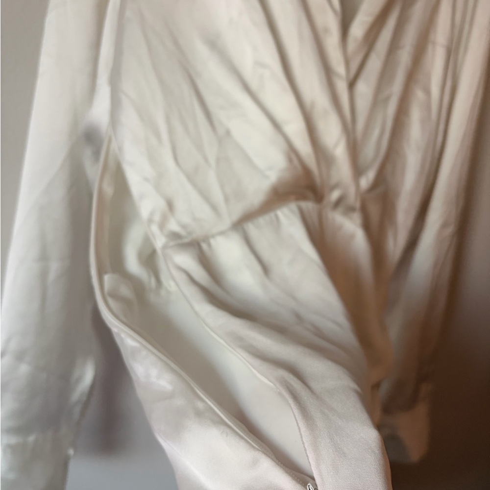 Zara White Mini Wrap Dress - Picture 9 of 12
